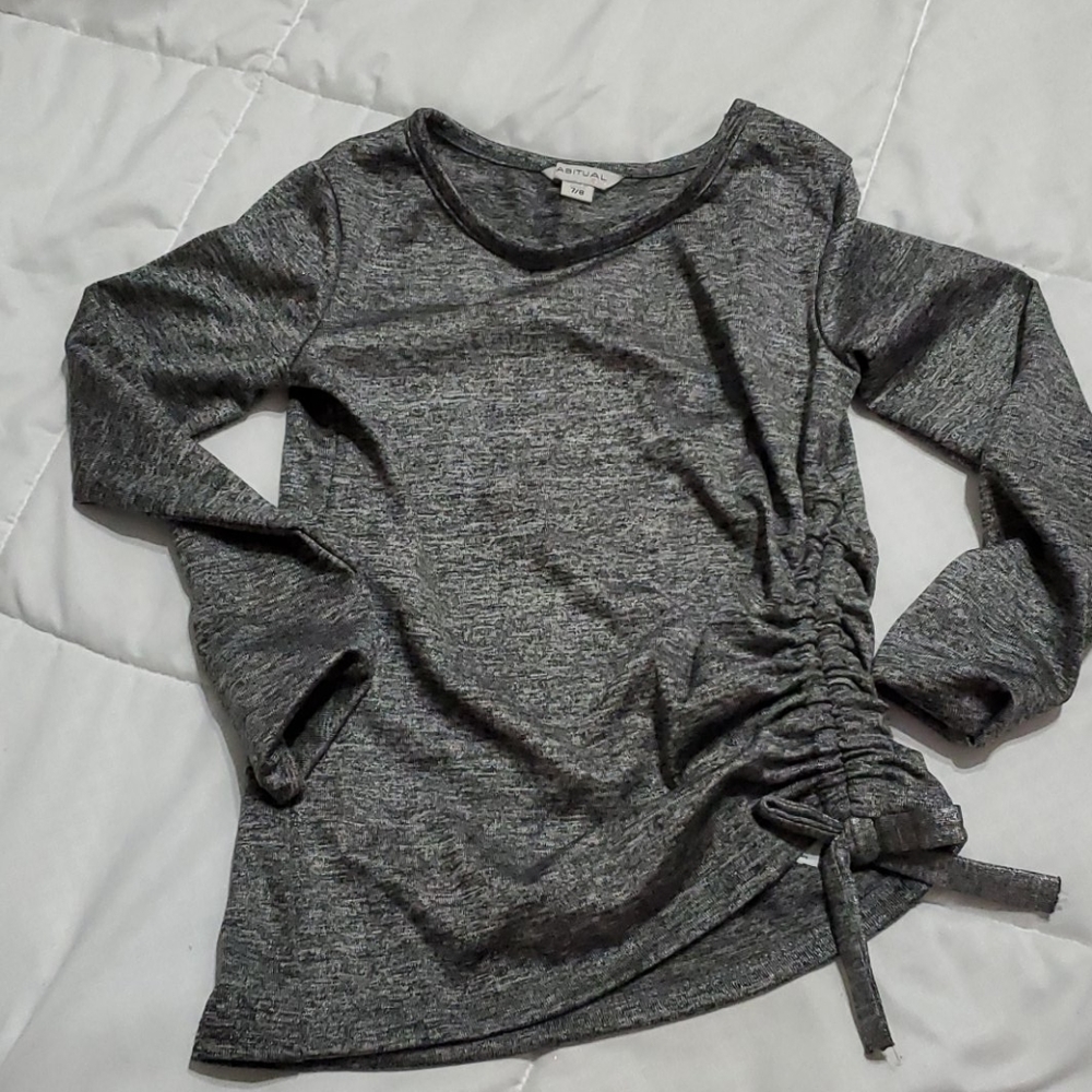 Girls 7-8 side cinch top